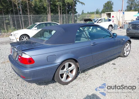 2004 BMW 325Ci из США, поврежденный, VIN WBABW33454PL32274